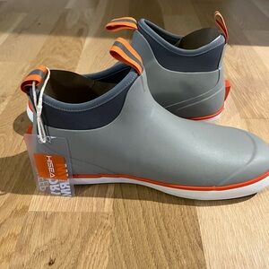 NWT HISEA Men's Voyager Lite Rainboots Gray & Orange